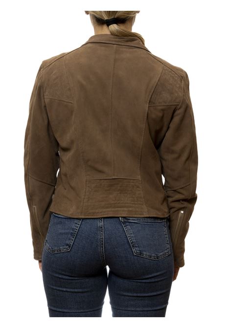 giubbino camoscio tortora PK BY PASKAL | 073CAM-TORTORA